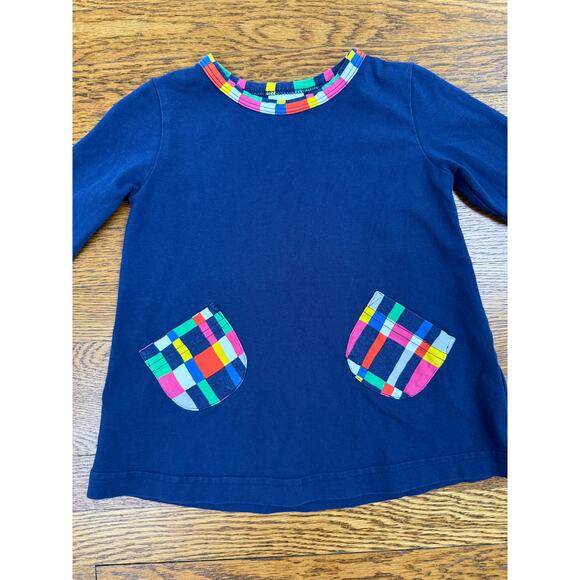 Florence Eiseman Girls' Blue Colorful Pocket Dress Size 2 - Picture 2 of 5